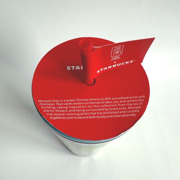Monyee Chau  + Starbucks Pride Month Exclusive Summer Jungle Tumbler 24 oz NEW - Picture 6 of 8